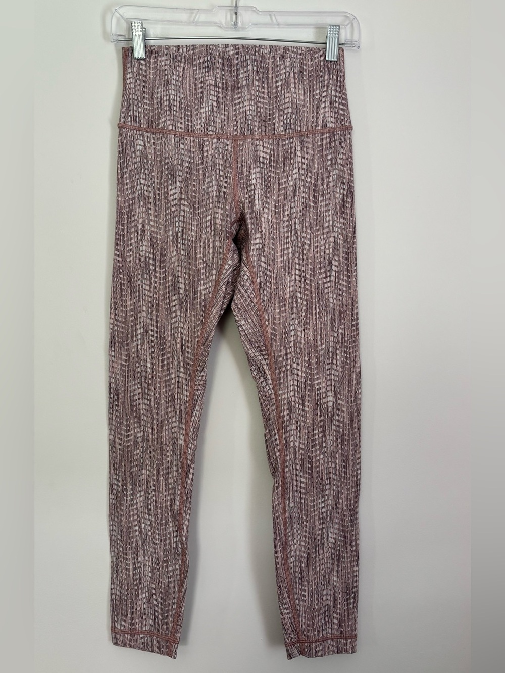 lululemon athletica Mauve Pink Patterned Leggings